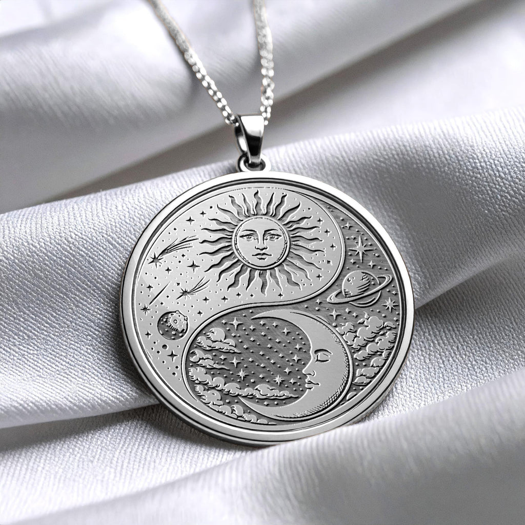 Sun and Moon Yin Yang Harmony Pendant