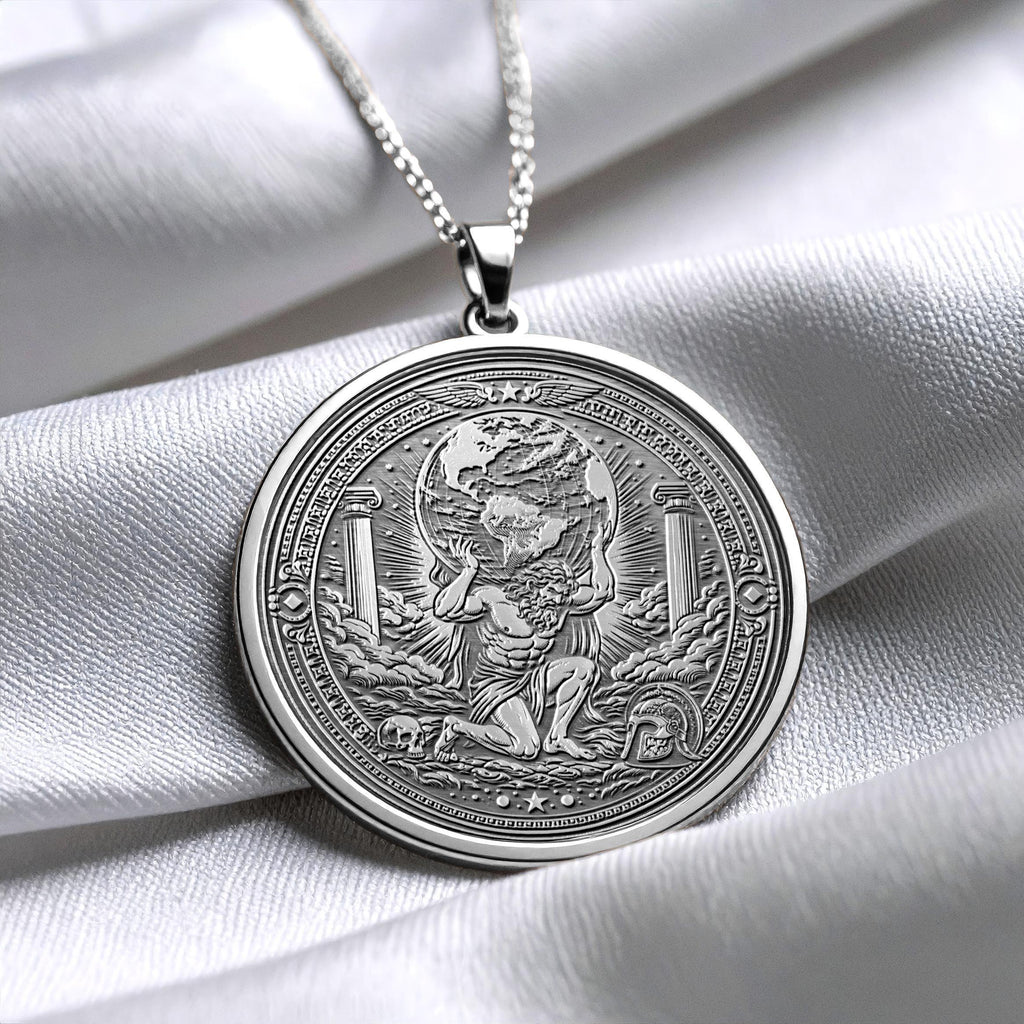 Atlas Medallion Carrying the Weight of the World