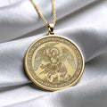 Archangel Michael Pendant Necklace, Protection Jewelry, Catholic Necklace, Symbolic Spiritual Necklace