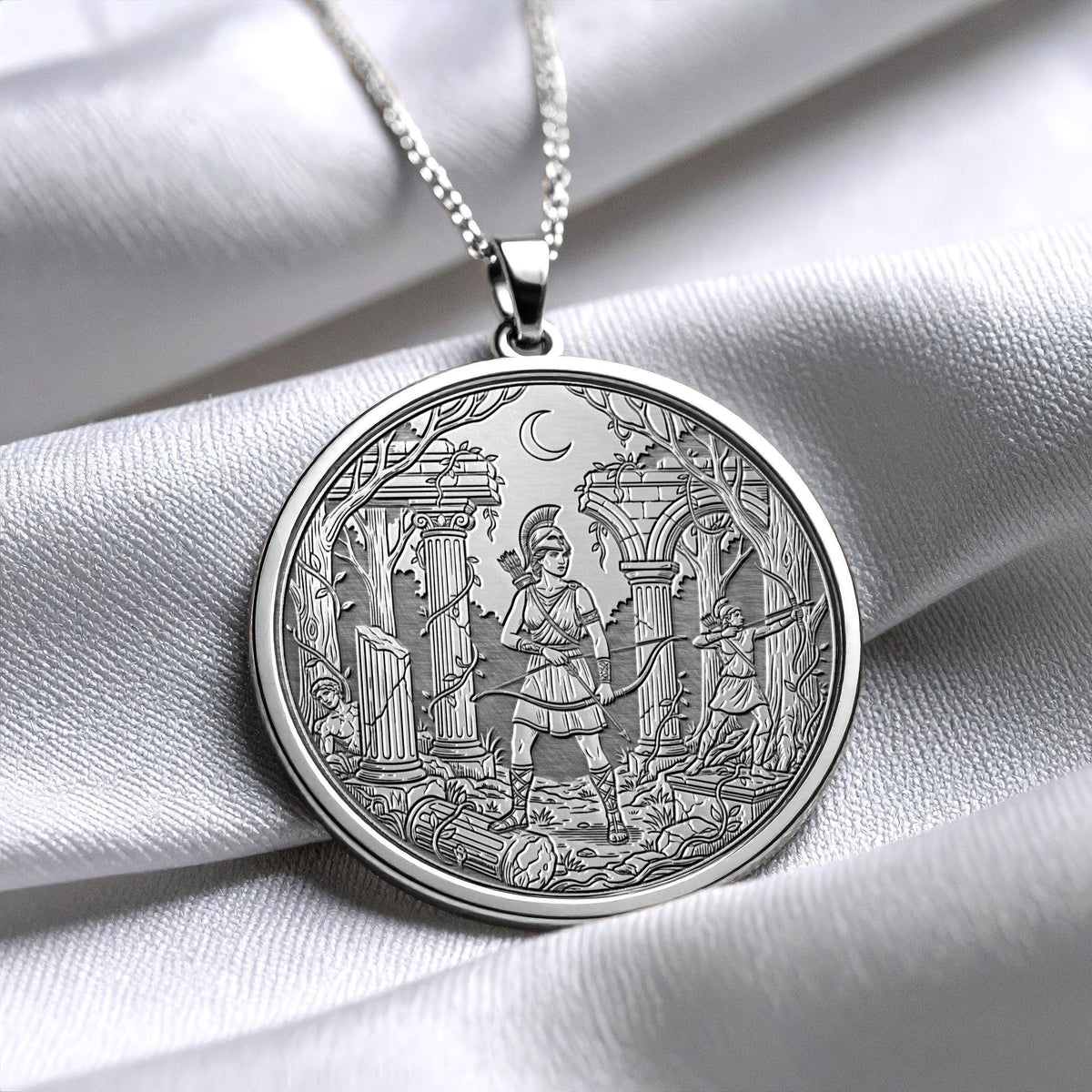 Artemis Necklace – Warrior Goddess of Moon & Wild Nature