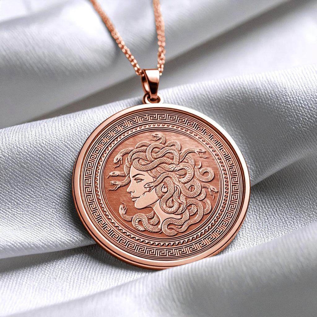 Medusa Pendant Necklace – A Mythic Greek Amulet for Protection and Feminine Strength