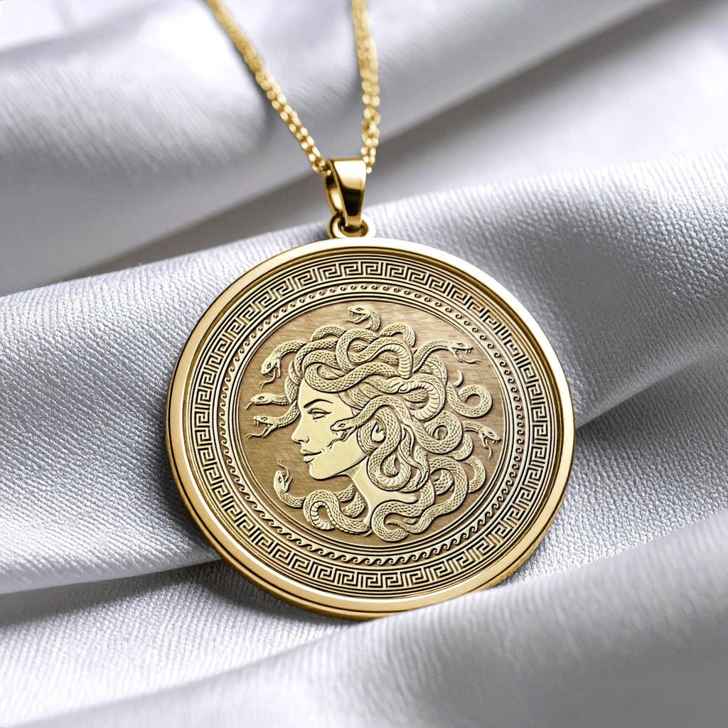 Medusa Pendant Necklace – A Mythic Greek Amulet for Protection and Feminine Strength
