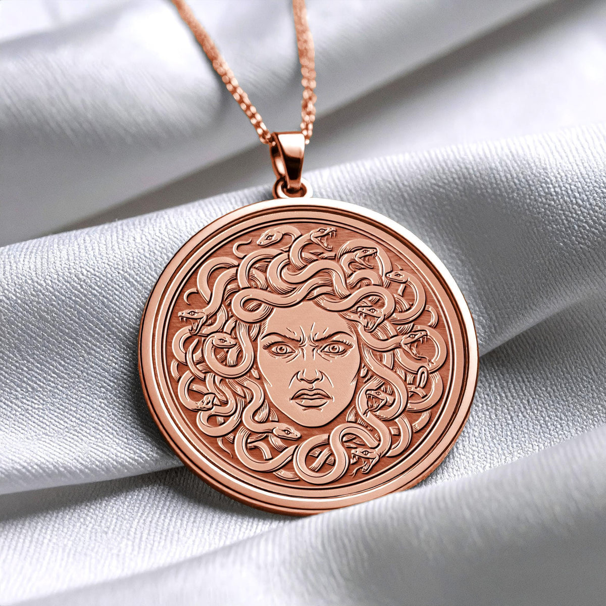 Medusa Head Pendant – Ancient Greek Medallion