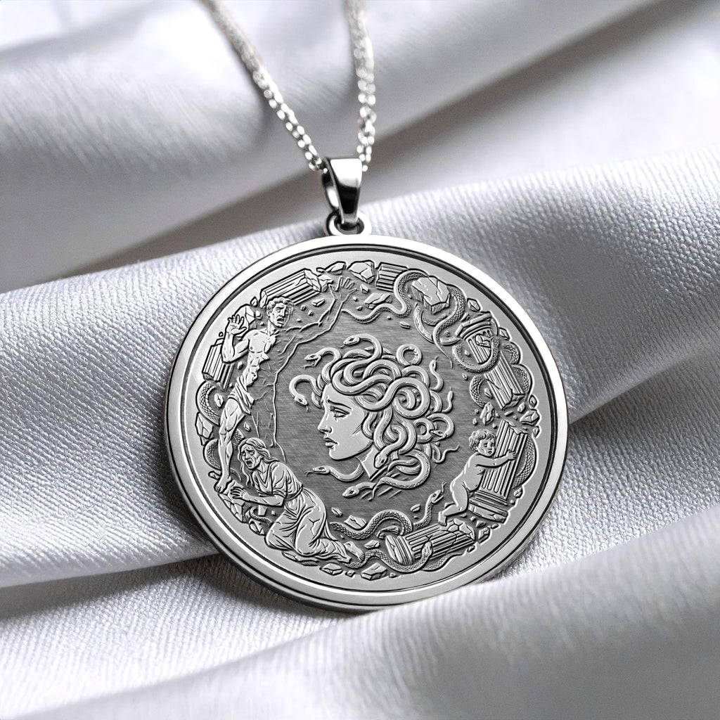 Medusa Necklace – Greek Mythology Protection Amulet