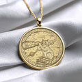 Elegant Cat Medallion Necklace, Cat Lover Jewelry Gift