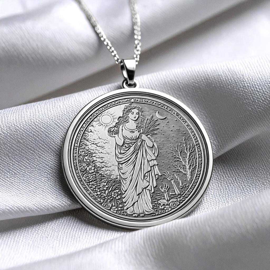 Persephone Necklace Queen of Underworld Pendant 298