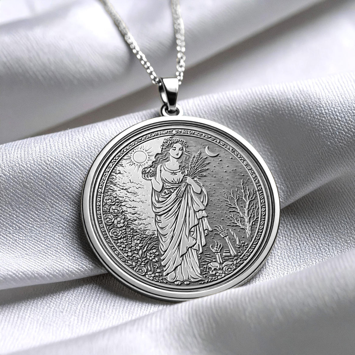 Persephone Necklace Queen of Underworld Pendant 298