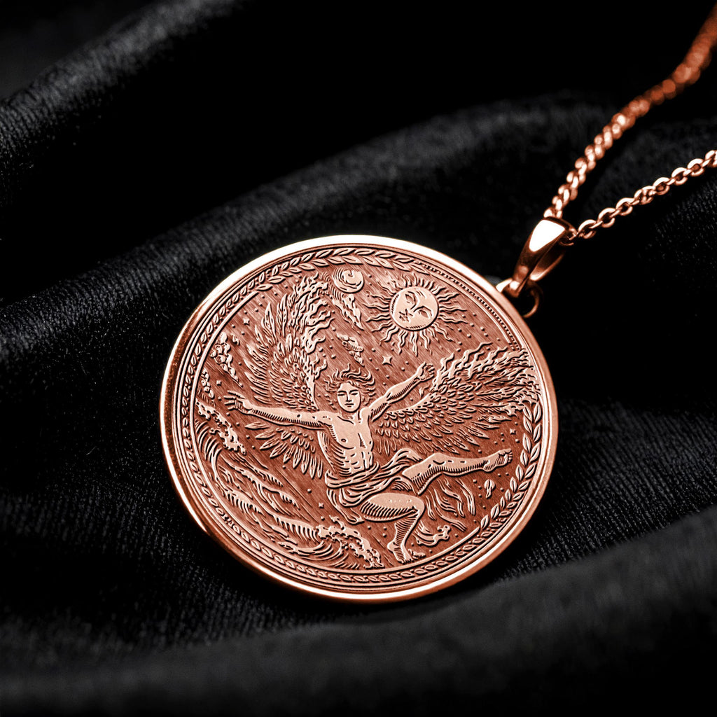Icarus Pendant Greek Mythology Freedom Necklace