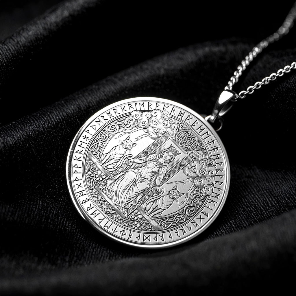 Freyja Necklace Nordic Jewelry Freyja Amulet Pendant
