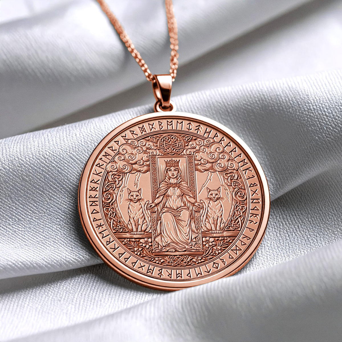 Freyja Necklace Nordic Jewelry Freyja Amulet Pendant