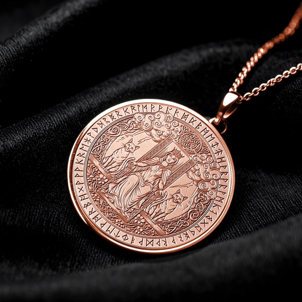 Freyja Necklace Nordic Jewelry Freyja Amulet Pendant