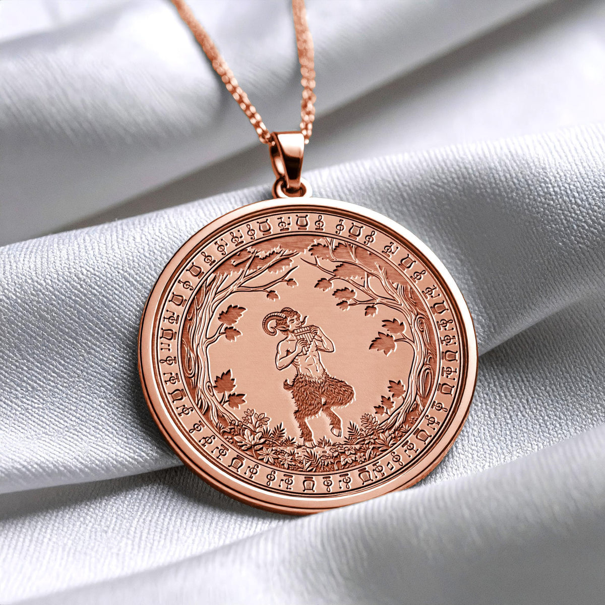 Pan God Musical Pendant Greek Necklace