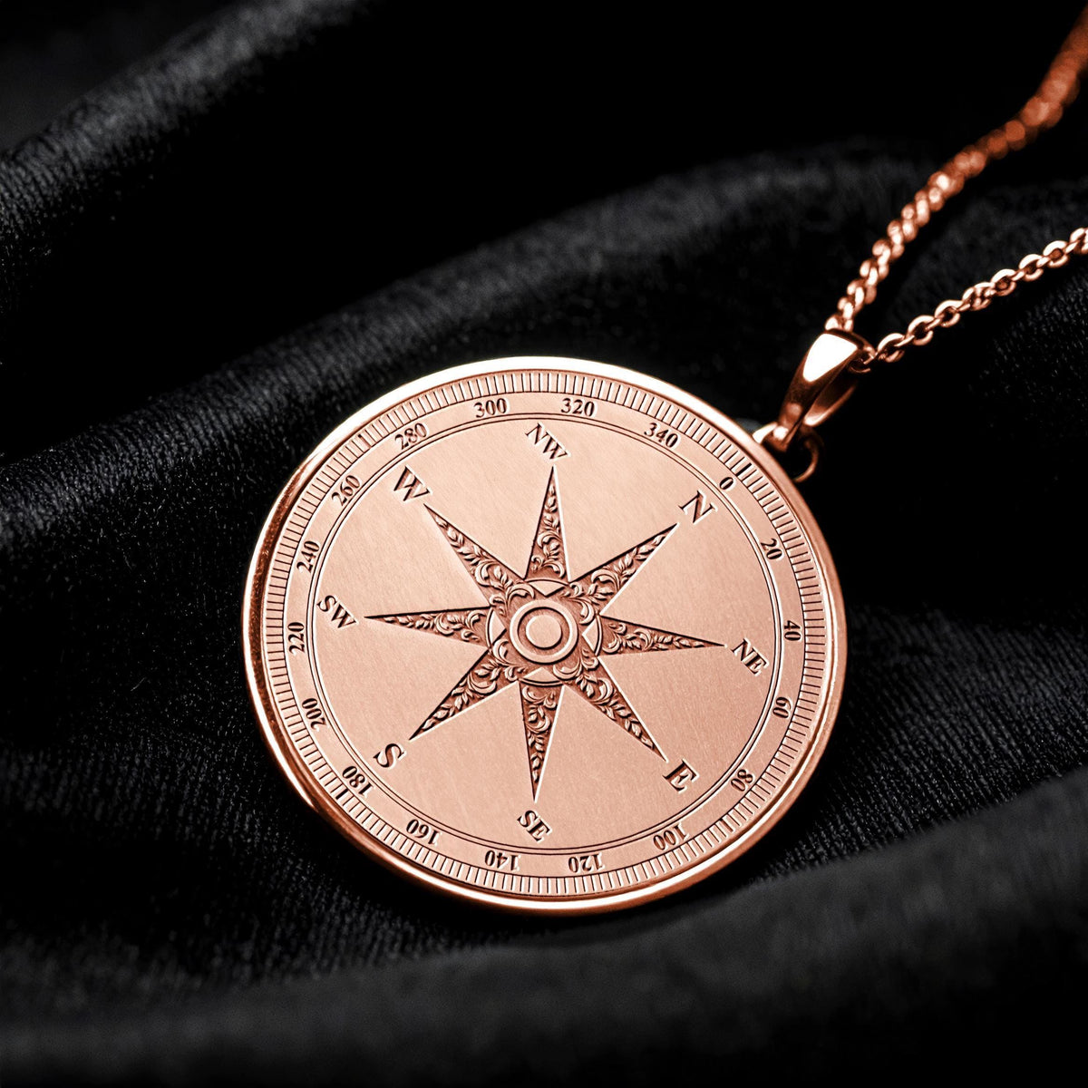 Compass Pendant Navigation Necklace