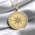 Compass Pendant Navigation Necklace