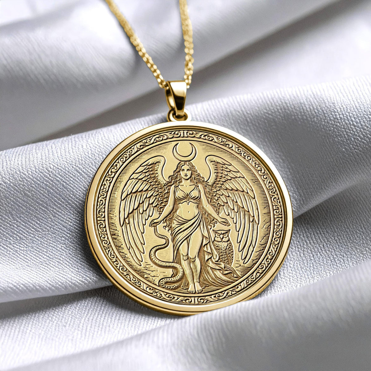 Lilith Pendant Necklace – Dark Goddess, Feminine Power Amulet