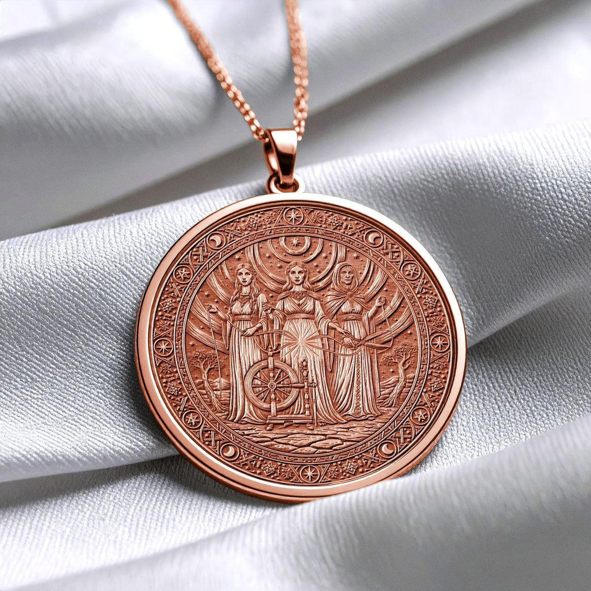 Rodzanice Necklace – Slavic Goddesses of Fate and Destiny Pendant