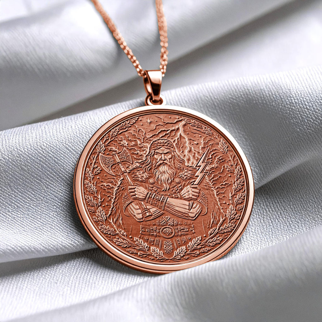 Perun Goddess Necklace – Slavic Goddess of Lightning and Storms Pendant