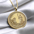 Ubi Deficio Ibi Incipio Pendant , Latin Motto Necklace