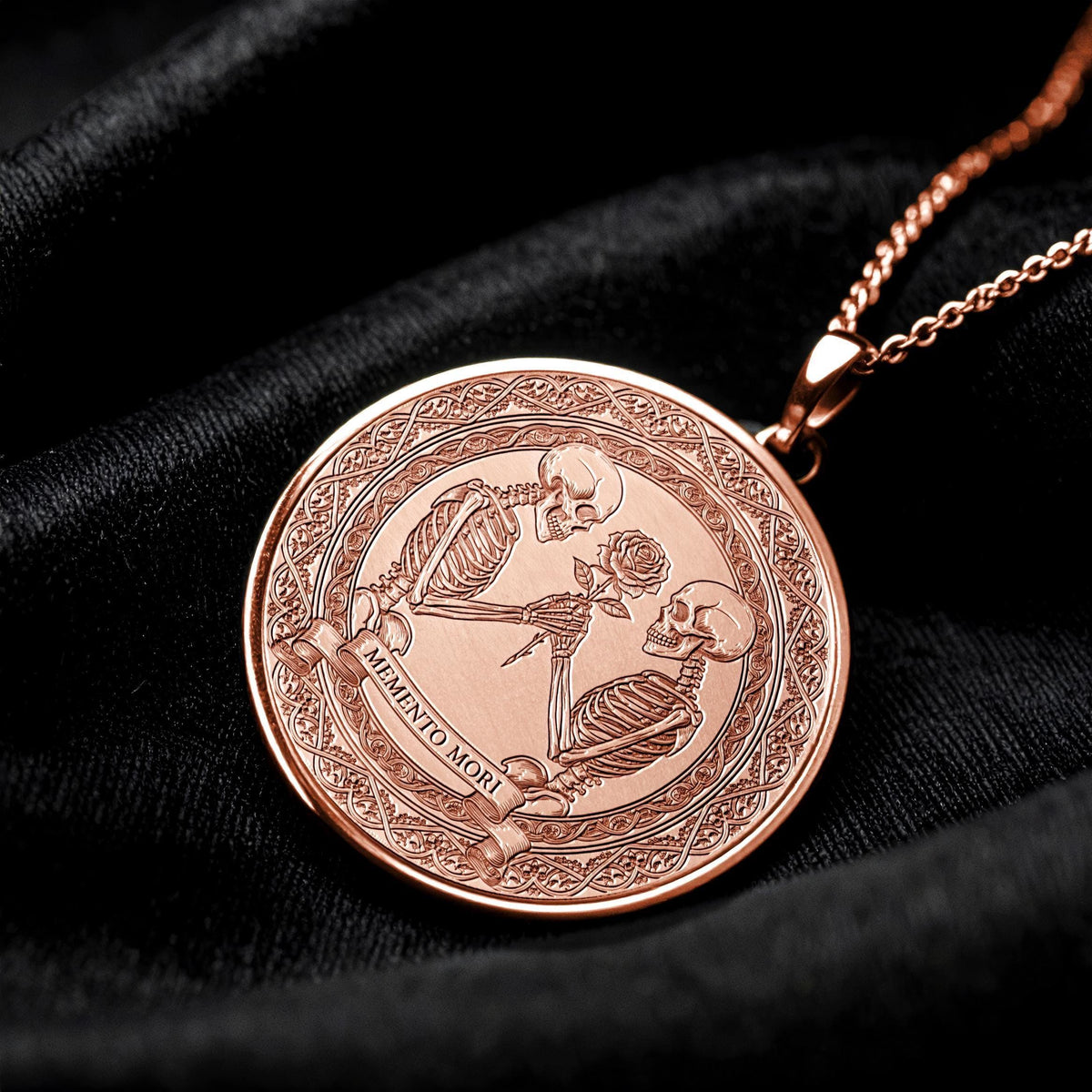 Memento Mori Skeleton Necklace – Mortality, Awareness & Timeless Truth