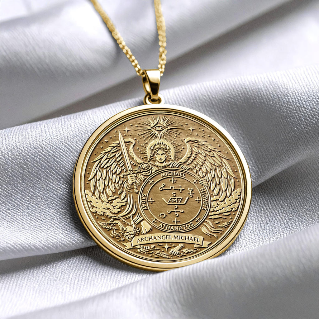 Archangel Michael Sigil Necklace - Protection Pendant
