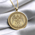 St. Michael Medallion Necklace – Angel Warrior Protection Jewelry