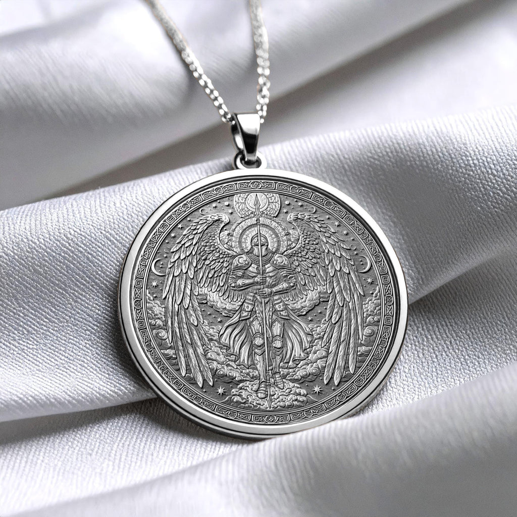 Archangel Gabriel Necklace – Guardian Angel Pendant for Faith and Protection