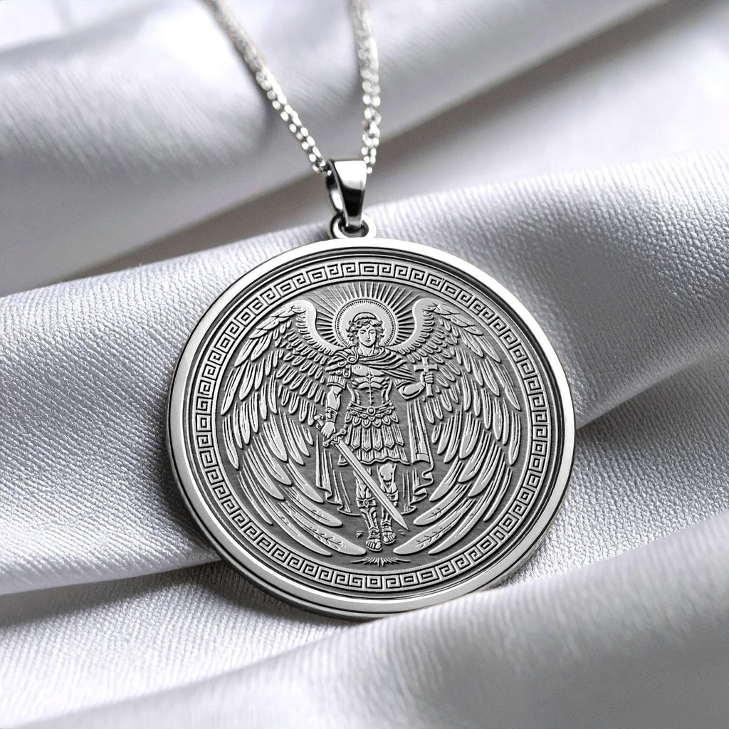 Archangel Michael Necklace – Guardian of Strength & Heavenly Protection