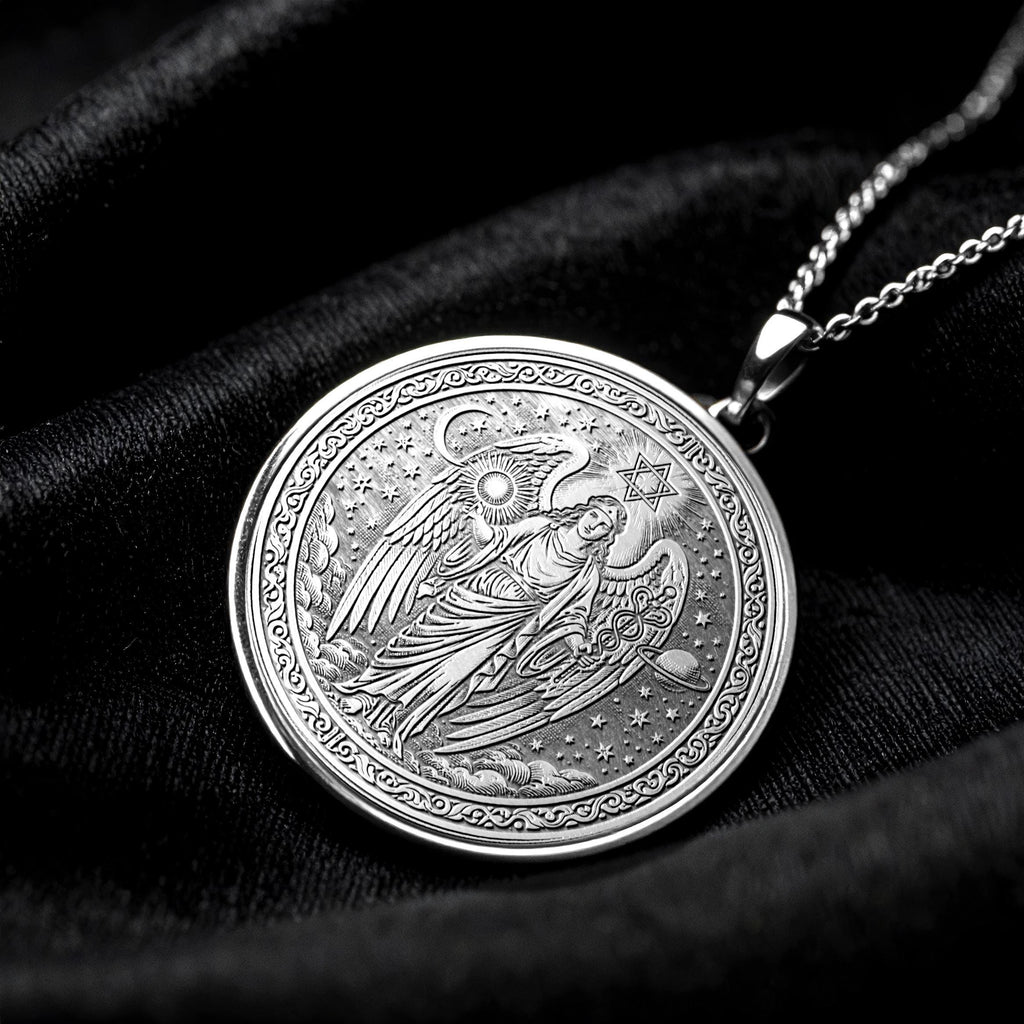 Archangel Raphael Necklace , Guidance and Healing Talisman