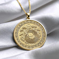 Hedgehog Medallion Necklace – Woodland Animal Charm, Nature Jewelry
