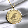 Mystic Raven Medallion – Sterling Silver Norse Amulet