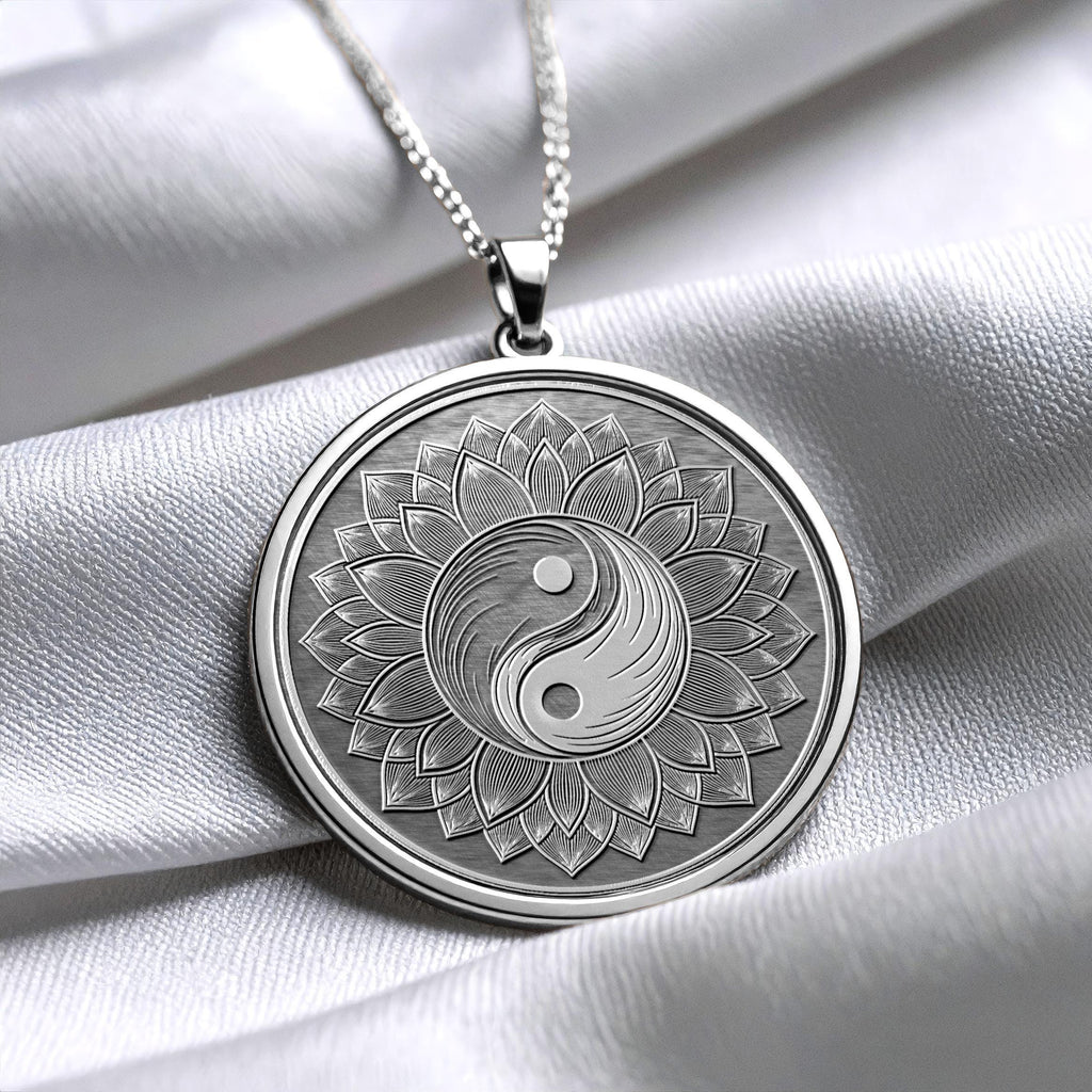 Yin Yang Necklace – 14K Gold Spiritual Amulet, Feng Shui Pendant
