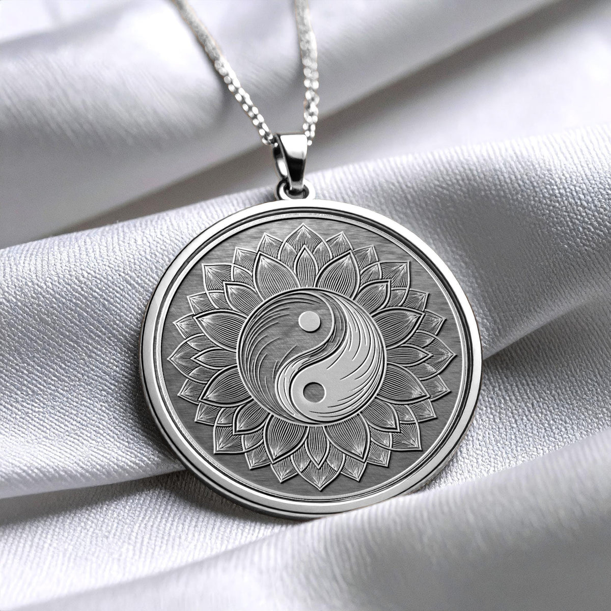 Yin Yang Necklace – 14K Gold Spiritual Amulet, Feng Shui Pendant