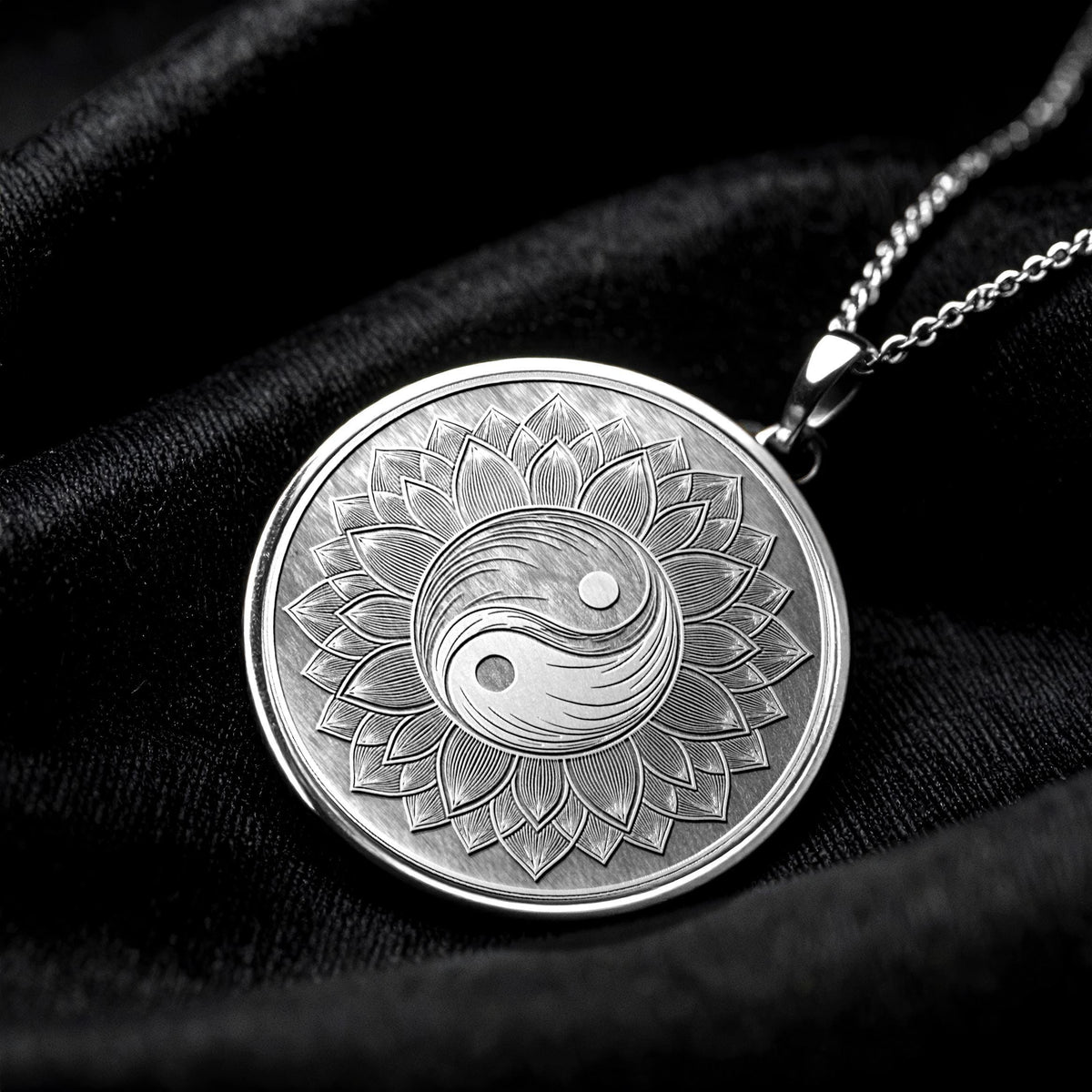 Yin Yang Necklace – 14K Gold Spiritual Amulet, Feng Shui Pendant