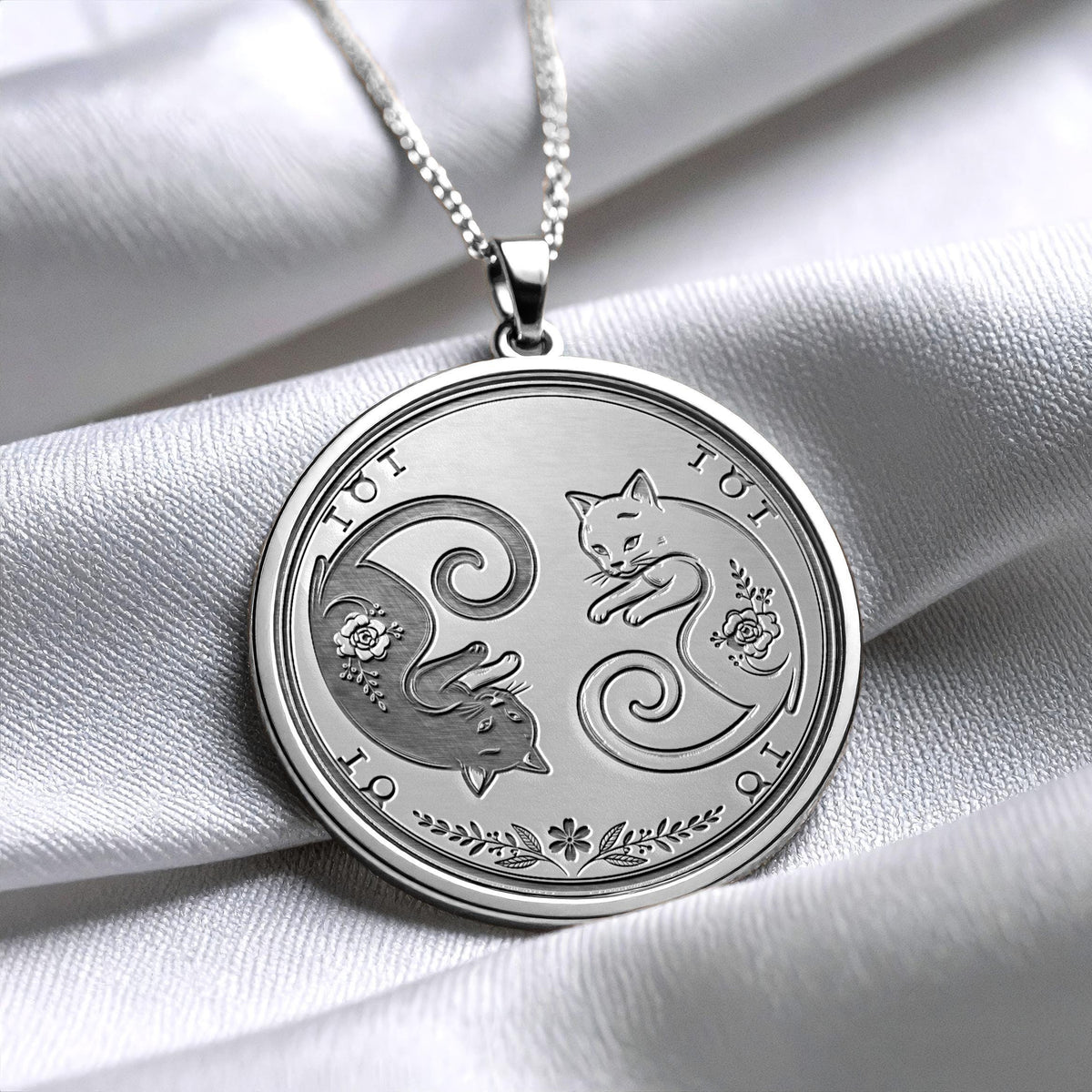 Mystic Cat Pendant – Celestial Cat Lover Necklace