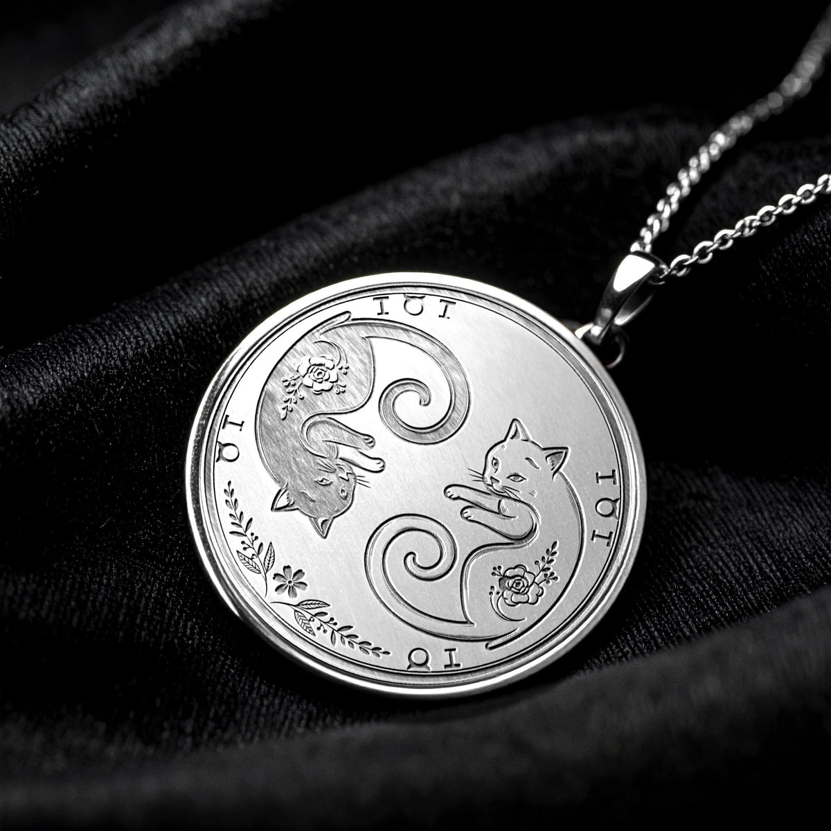 Mystic Cat Pendant – Celestial Cat Lover Necklace