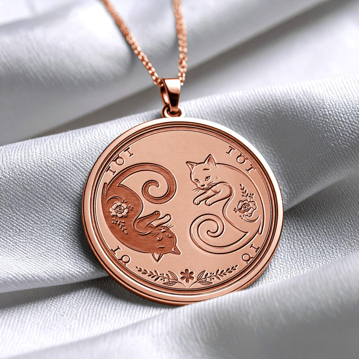 Mystic Cat Pendant – Celestial Cat Lover Necklace