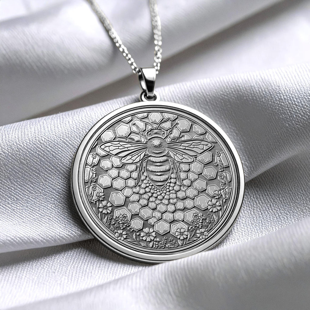 Bee Pendant Honey Bee Jewelry Necklace