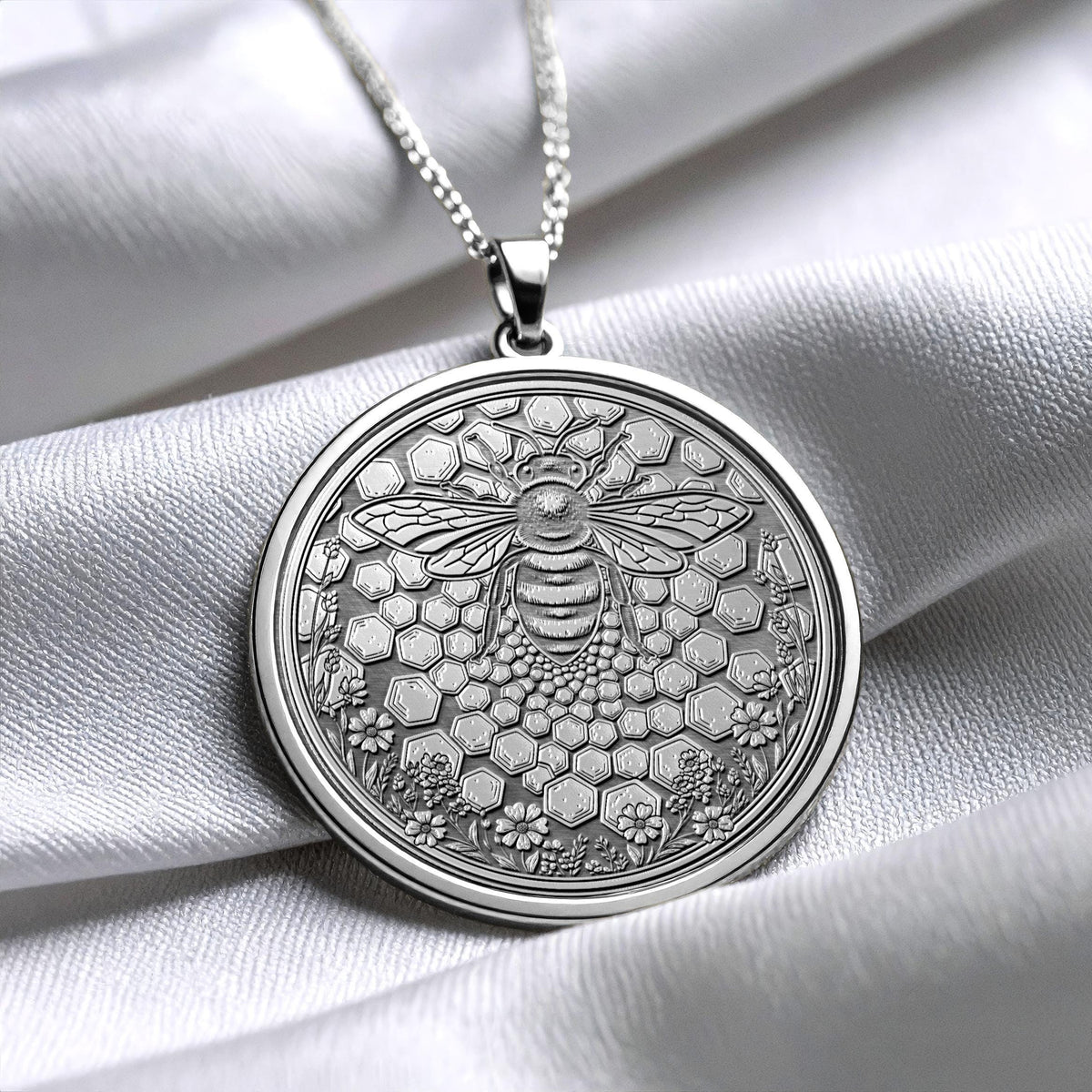 Bee Pendant Honey Bee Jewelry Necklace