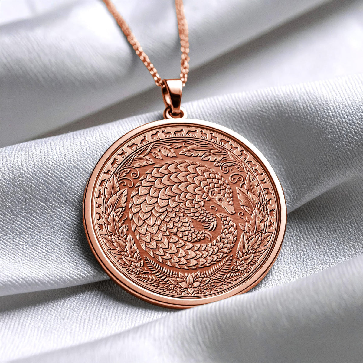 Armadillo Coin Necklace Uruguay Wildlife Jewelry