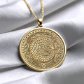 Armadillo Coin Necklace Uruguay Wildlife Jewelry