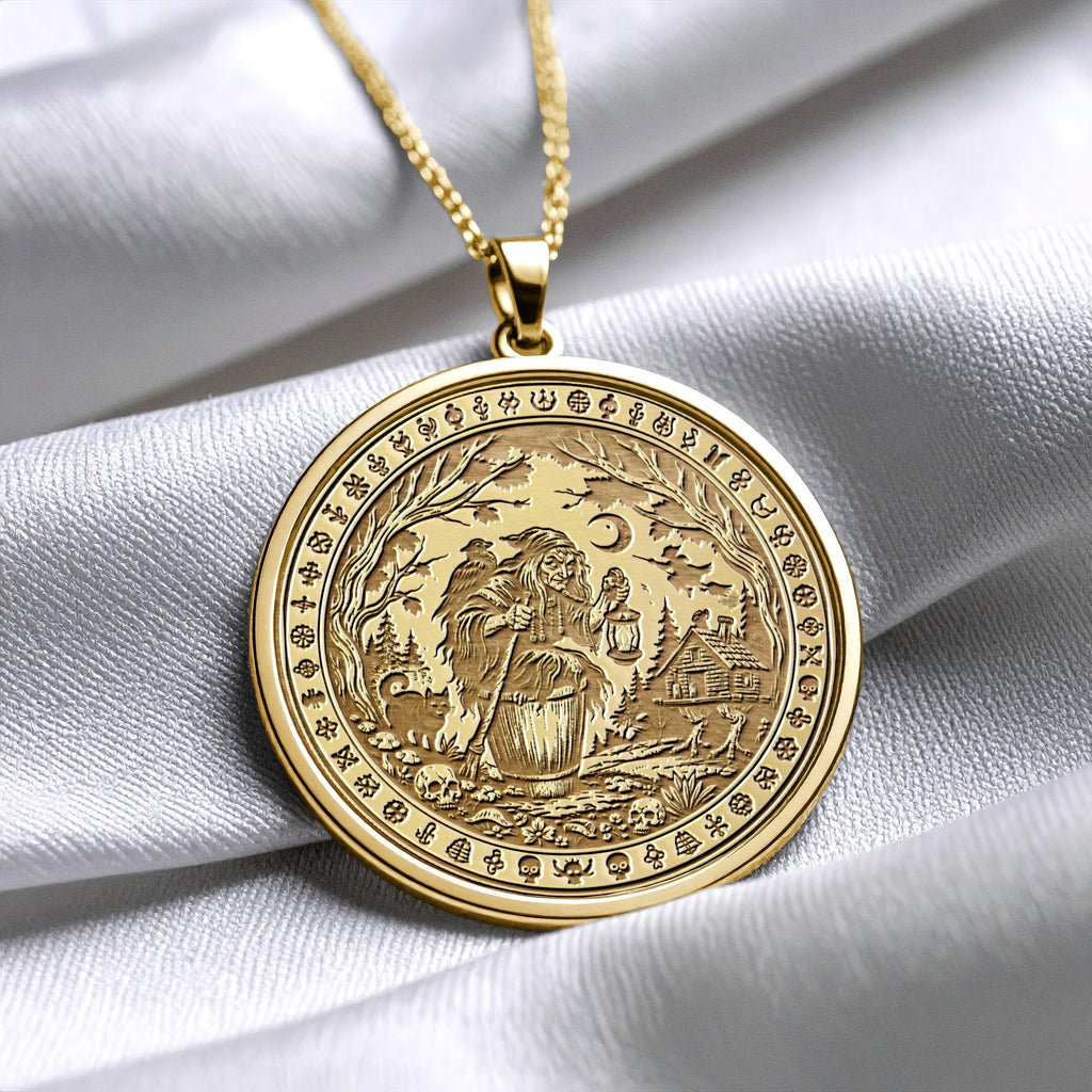 Baba Yaga – Slavic Folklore Inspired Mystic Pendant