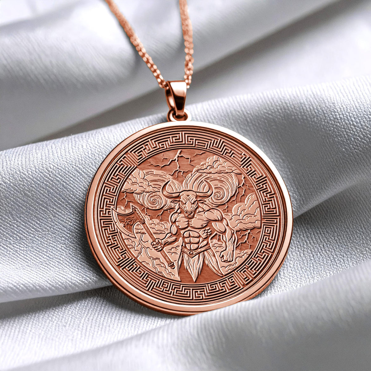 Celestial Taurus Necklace Gold Zodiac Pendant