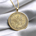 Athena Goddess Necklace – Greek Wisdom Medallion