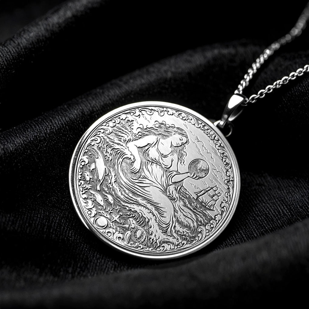 Gaia Necklace – Gold Mother Earth Mythological Pendant 271
