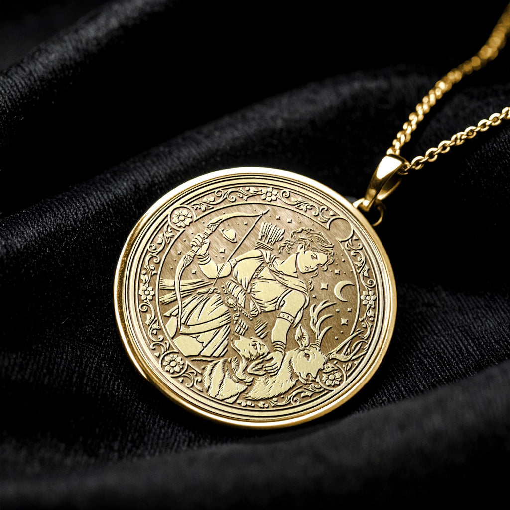 Artemis Goddess Necklace – Greek Mythology Pendant