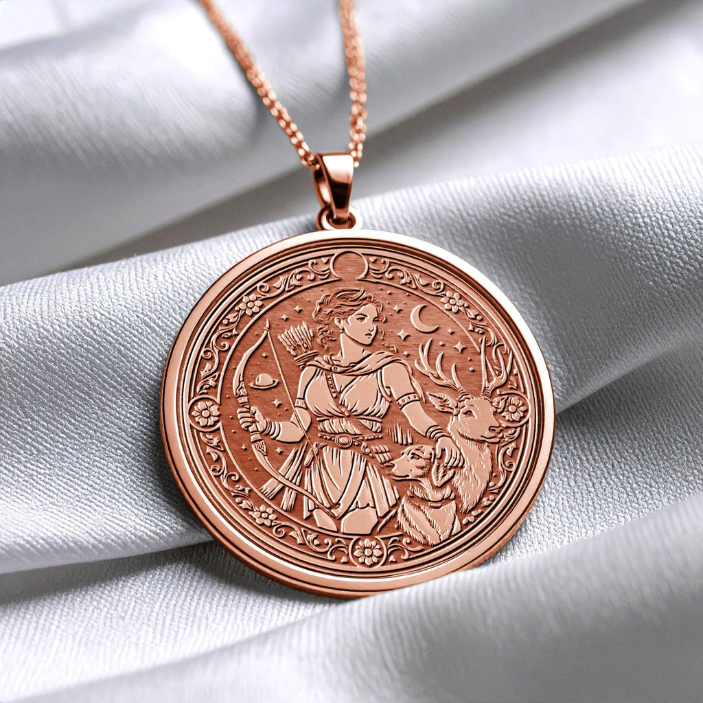 Artemis Goddess Necklace – Greek Mythology Pendant