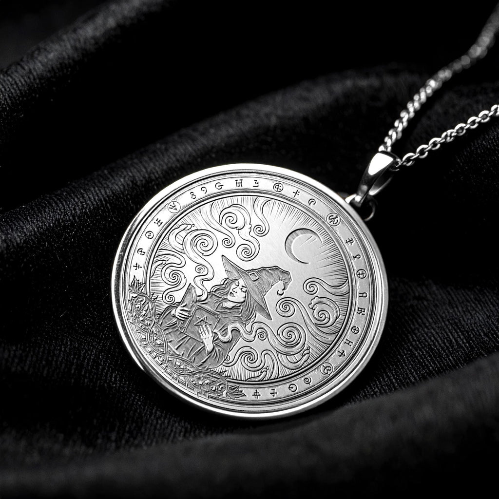 Witch Necklace – Magic Witchcraft Medallion Pendant