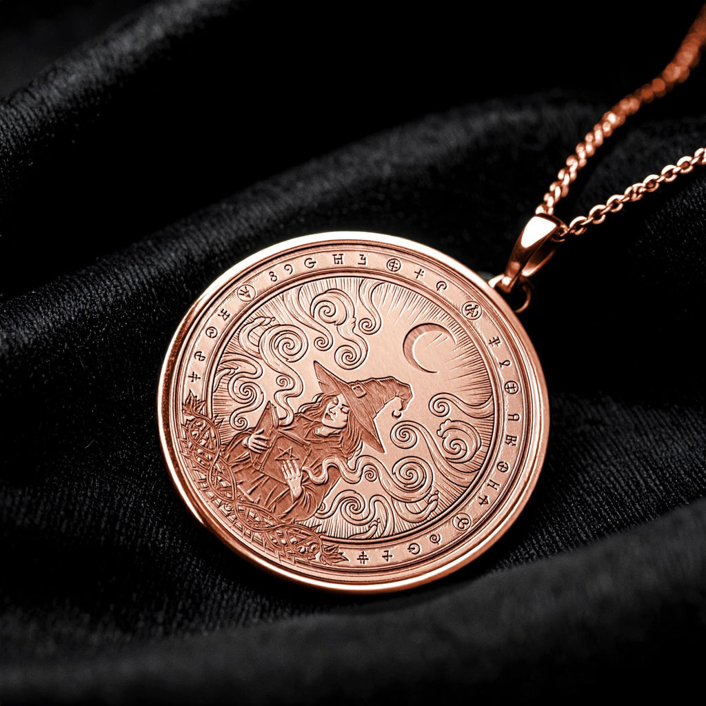 Witch Necklace – Magic Witchcraft Medallion Pendant
