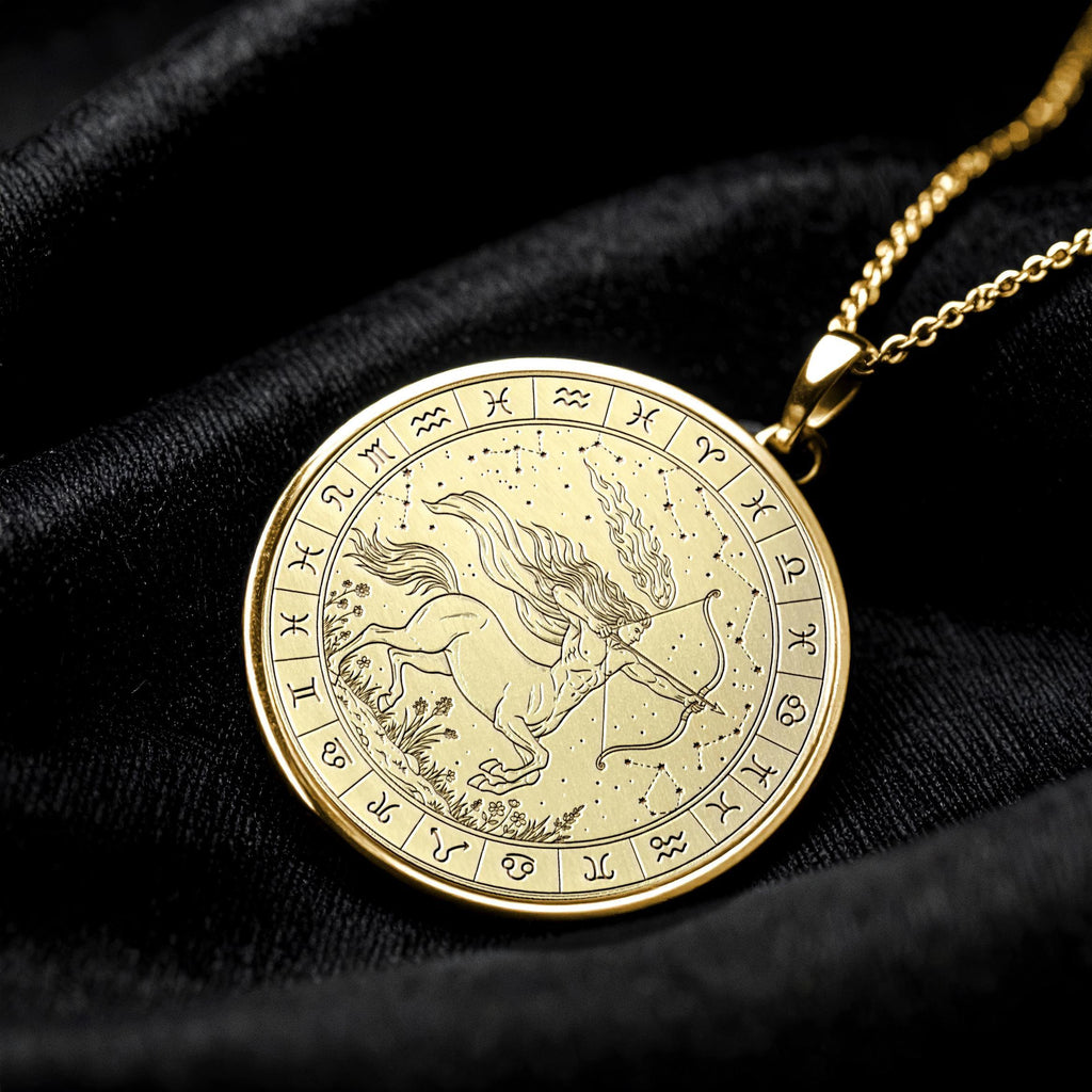 Sagittarius Necklace – Zodiac Archer Celestial Pendant