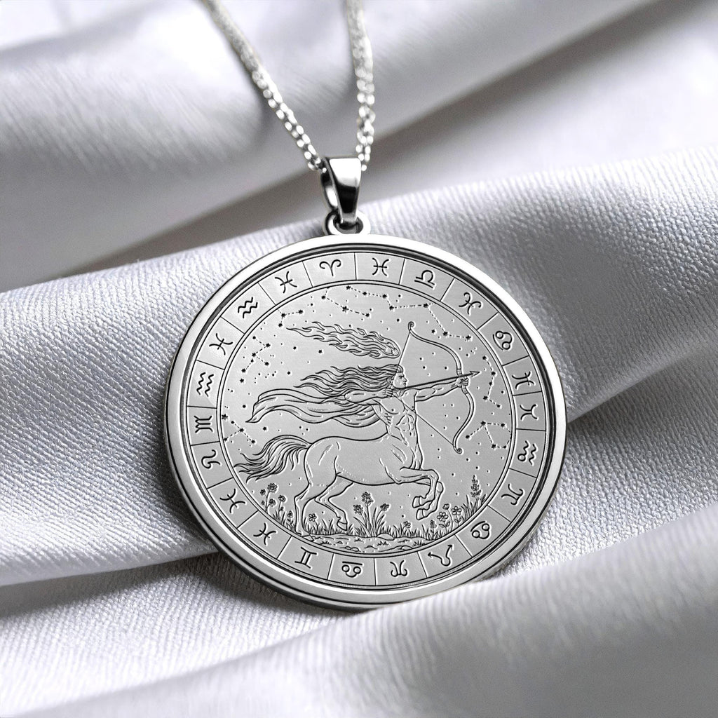 Sagittarius Necklace – Zodiac Archer Celestial Pendant
